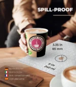 Pappbecher Coffee To Go 200 ml 8 oz, Einweg Kaffeebecher, 1000 Stück – Bild 3
